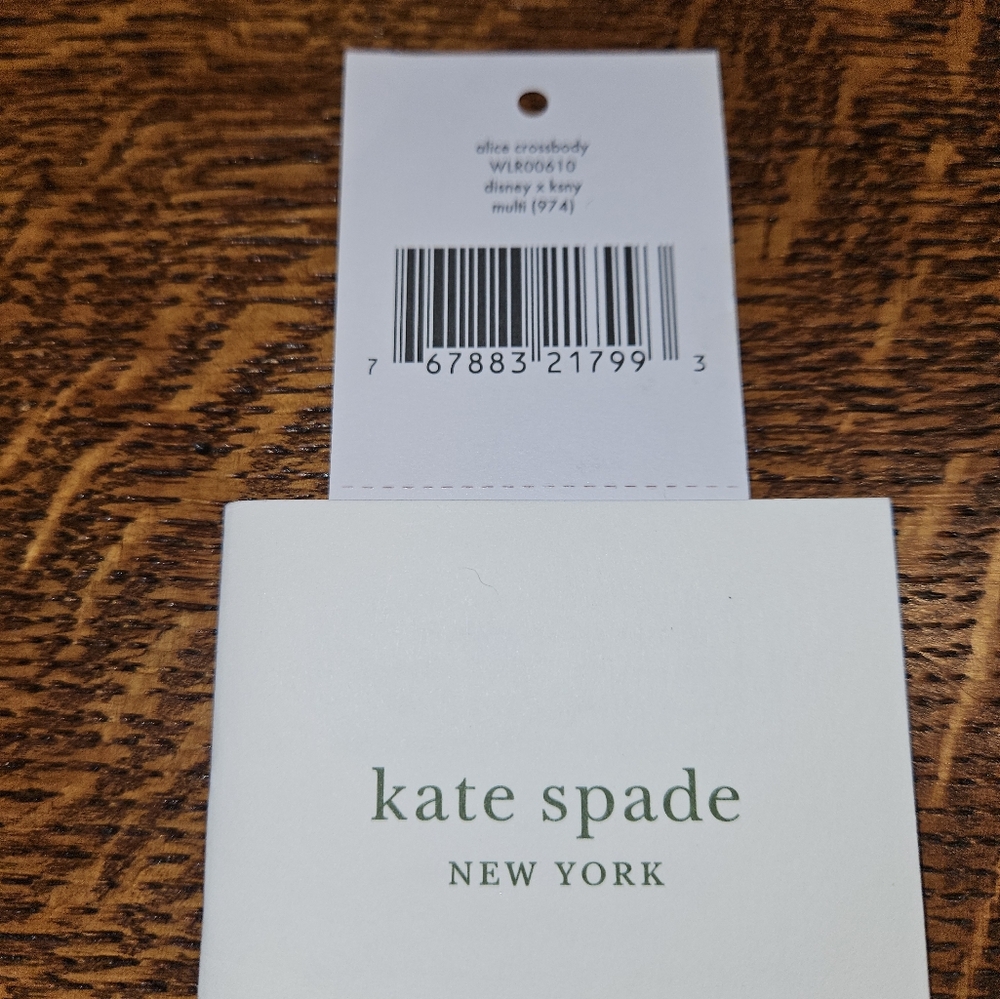Kate Spade x Disney Alice in Wonderland Double Compartment Crossbody NWT - Picture 9 of 11